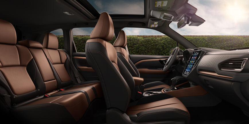 Side shot of 2025 Subaru Forester Premier interior.