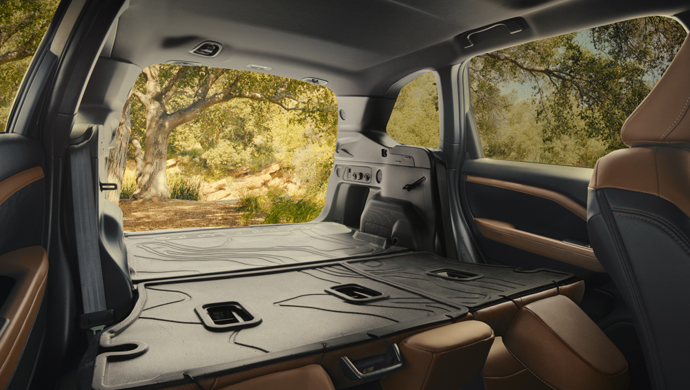 Shot of the cargo area of the 2025 Forester Premier.