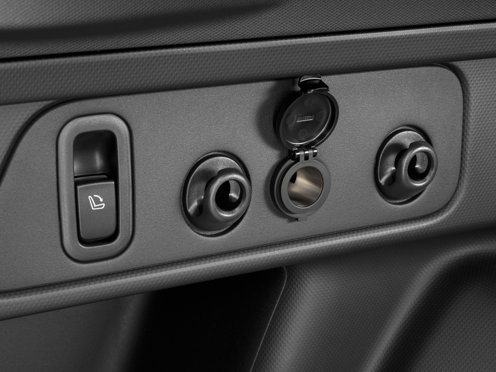 Close up shot of one-touch folding rear seats for 2025 Subaru Forester.